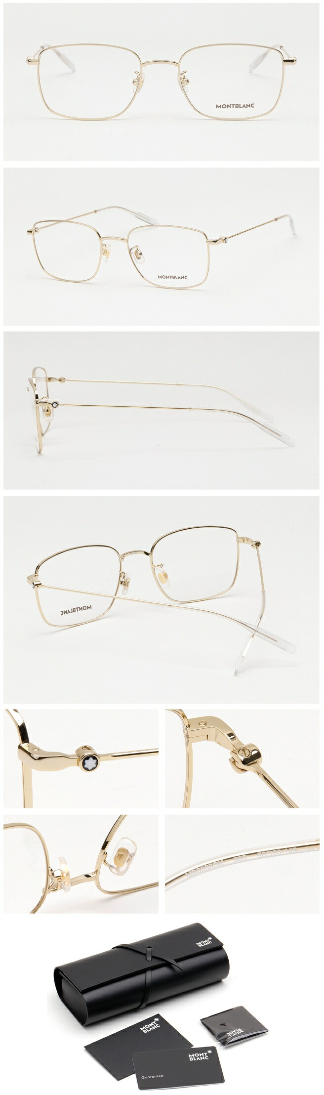 HE\u0026SHE 【貨物輸送無料】MONTBLANC MB0086聞き届ける 005 モンブラン ブランド名眼鏡 ウェリントンひな形 フルリーム ユニ一発やる メンズ レディース大撃ち当てるひな形 ゴールドひな形 男女兼用 金属元素メガネ 伊達眼鏡 バッグ・小物・ブランド雑貨-眼鏡-眼鏡・サングラス