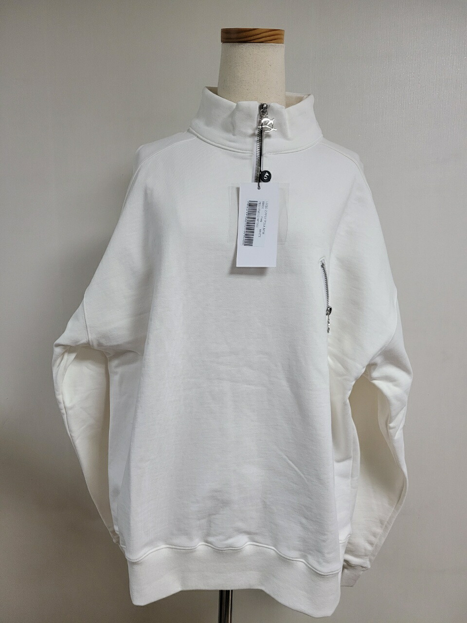 HE\u0026SHE OY 【オーワイ】 [貨物輸送無料] 21FW LOGO ZIPPER POLO MTM ロゴジッパーカラートレーナー  ビックシルエット 厚地の外套大きさ 厚地の外套填まる ユニ一発やる 表どおり 大人気