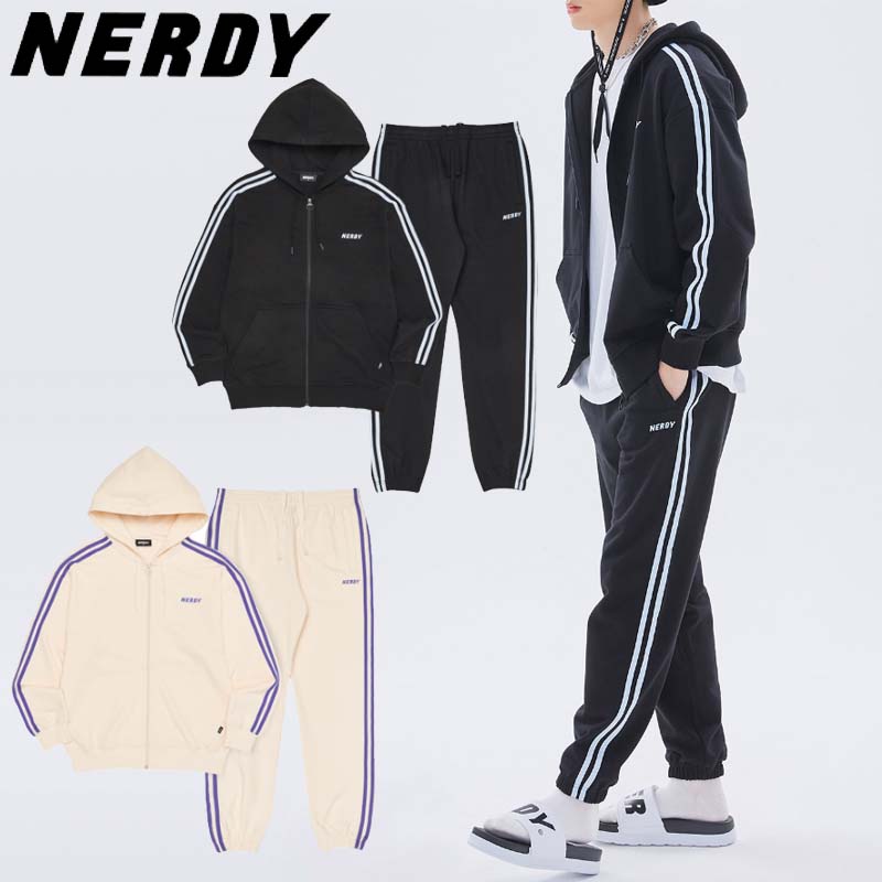 激安セール Nerdy ノルディ Heshe 送料無料 22ss Ny Hooie Zip Up Set Nyジップアップパーカーセット ユニセックス ストリート カジュアル トレーニング カップルルック ペアルック セットアップ Set Up 全2カラー Fucoa Cl