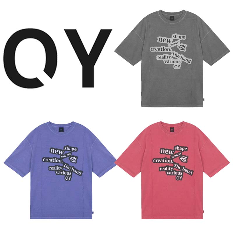 HE&SHE OY 【オーワイ】 [送料無料] 22SS PIGMENT PINTUCK LOGO T ピグメントピンタック半袖Tシャツ カットソー ビックシルエット オーバーサイズ オーバーフィット ユニセックス ストリート カジュアル 3カラー