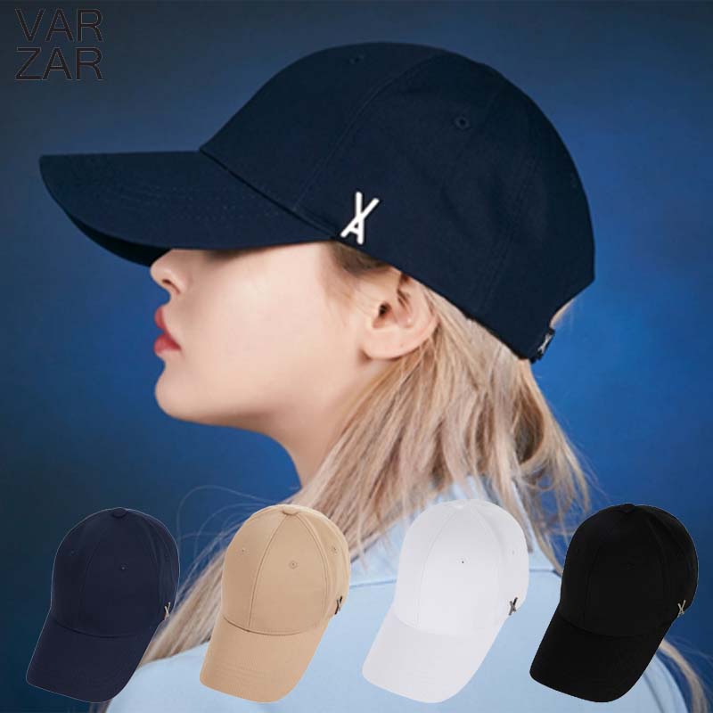 VARZAR バザール HE&SHE [送料無料] スタッドロゴオーバーフィットキャップ STUD LOGO OVER FIT BALL CAP 帽子 ユニセックス ストリート カジュアル カップルルック ペアルック オーバーサイズ TWICE ミナ着用 ボールキャップ　韓国ファッション