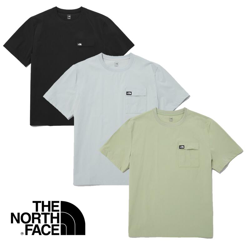 HE\u0026SHE [送料無料] ノースフェイス 正規品 DAY ALL-ROUND S/S R/TEE NT7UP33 ノースフェイス新作 Tシャツ 無地 ロゴ 半袖Tシャツ ラウンドネック ベーシック コットン シンプル 男女兼用 メンズ レディース デイリー カジュアル ストリート ストリング 冷感素材 胸ポケット