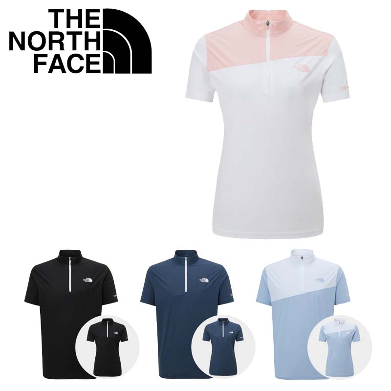 HE\u0026SHE [貨物輸送無料] 北の方人間の顔 THE NORTH FACE KOREA マイナステク軽さ半袖ジッププルオーバー MINUS TECH LT S/S ZIP TEE ユニ一発やる メンズ レディース 男女兼用 表どおり 心地よい スポーティ ゴルフ 風通し 役立つこと性 伸ばすこと 伸縮 冷感 NT7KP21