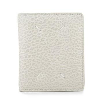 HE\u0026SHE【貨物輸送無料】MAISON MARGIELA S56UI0140 P4455 T2003 メゾンマルジェラ紙入れ 男女兼用 メンズ紙入れ レディース紙入れ 折りたたみ紙入れ 編み目 白いこと 白 2つ折り紙入れ 差し上げ物用 御釣り入れ付き添い人紙入れ クリスマス バレンタインデー 白いことデー パウダーコンパクト 差し上げ物