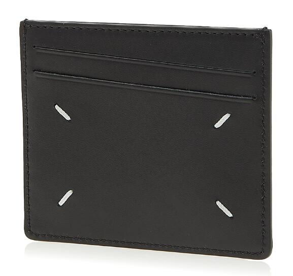 鑑定済・良品★メゾンマルジェラ　レザー　マネークリップ　ブラック×ベージュ　箱 中古・古着通販】Maison Margiela (メゾンマルジェラ