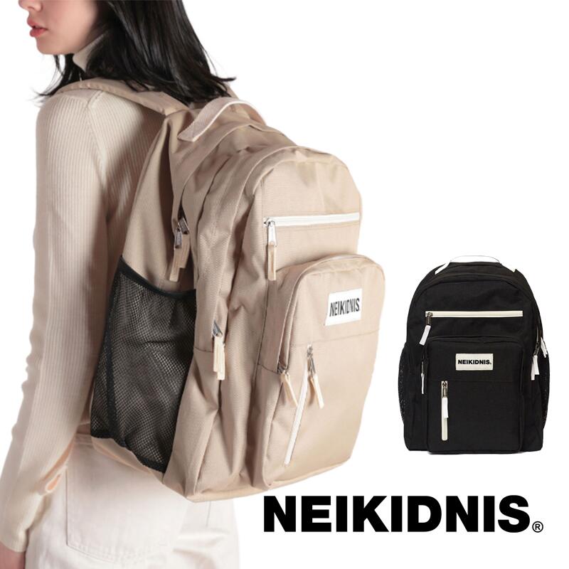 HE&SHE [送料無料] NEIKIDNIS 正規品 TRAVEL BACKPACK リュック バックパック 韓国ファッション 韓国ブランド 新学期カバン 旅行リュック 収納多 PC収納可能 防水 大容量 おしゃれ 学生カバン 軽い カジュアル 通学リュック　女子 通学リュック　男子 通学リュック　韓国｜HE＆SHE