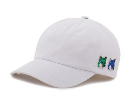 HE\u0026SHE [貨物輸送無料] MAISON KITSUNE フォックスヘッドボールキャップ FOX HEAD BALL CAP 鳥打ち帽 どんぶり鉢旗がしら 心地よい 古典派音楽 ユニ一発やる 男女兼用 メンズ レディース KU06101WW0007 P101