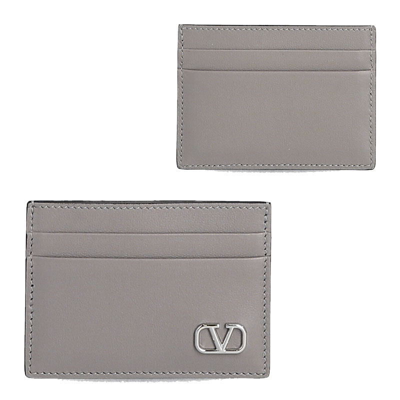 HE\u0026SHE [貨物輸送無料] VALENTINO★Vロゴカードケース 歌留多がま口 歌留多入れ 歌留多保持者 定期いれ・名刺入れ 2Y2P0T83 LMV G09 レディース なめし革がま口 歌留多入れ スモール レディース財布-財布・ケース