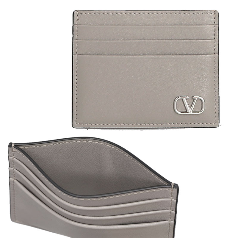 HE\u0026SHE [貨物輸送無料] VALENTINO★Vロゴカードケース 歌留多札入れ 歌留多入れ 歌留多保持者 定期いれ・名刺入れ 2Y2P0S49 LMV G09 レディース なめし革札入れ 歌留多入れ スモール
