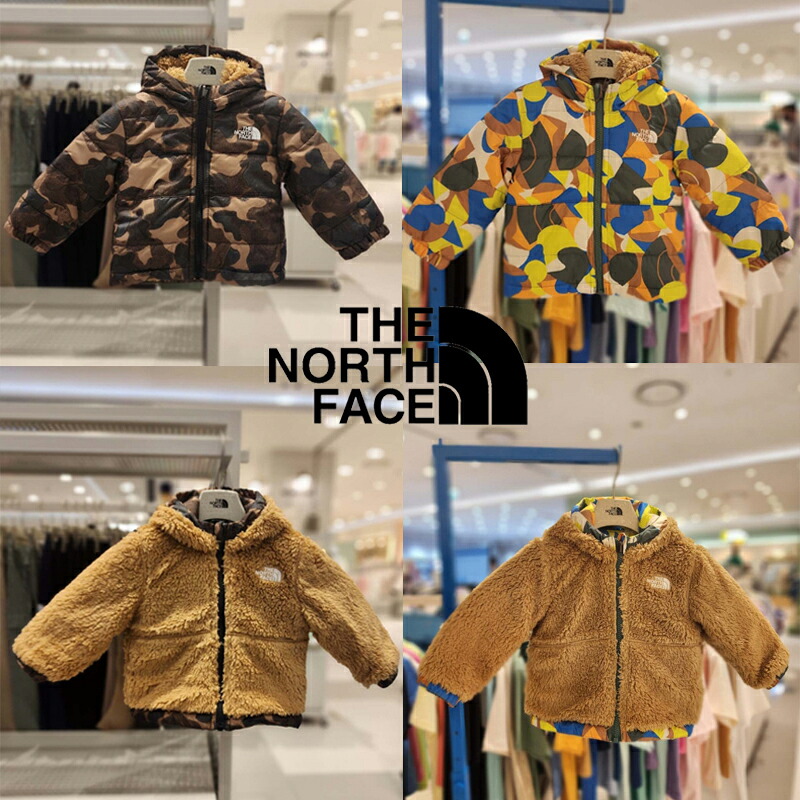 HE\u0026SHE [貨物輸送無料] 北の方人間の顔 THE NORTH FACE KOREA ベビーリバーシブルMTボンネット上衣 BABY REVERSIBLE MT HOODED JACKET ユニ一発やる キッズ ボアフリース 男女兼用 表どおり 心地好い スポーティ NJ3NP90