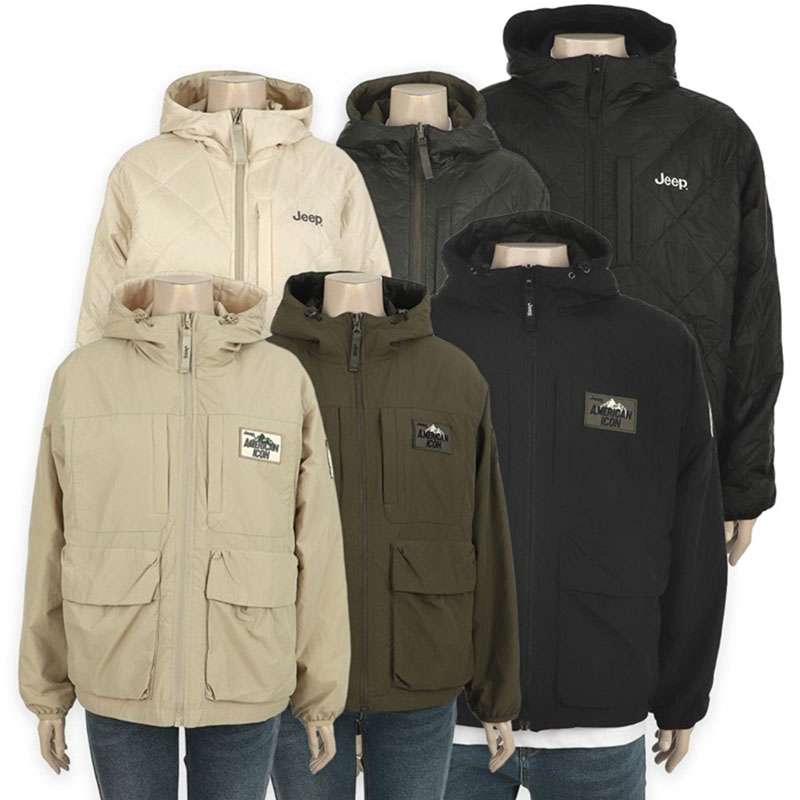 HE\u0026SHE [送料無料] ジープ JEEP リバーシブルパディングフーディッドジャンパー Reversible Padding Hooded Jumper メンズ レディース ユニセックス ダウンジャケット 空港ジャンパー ストリート カジュアル  スポーティ アウター アウトドア JO3JPU254