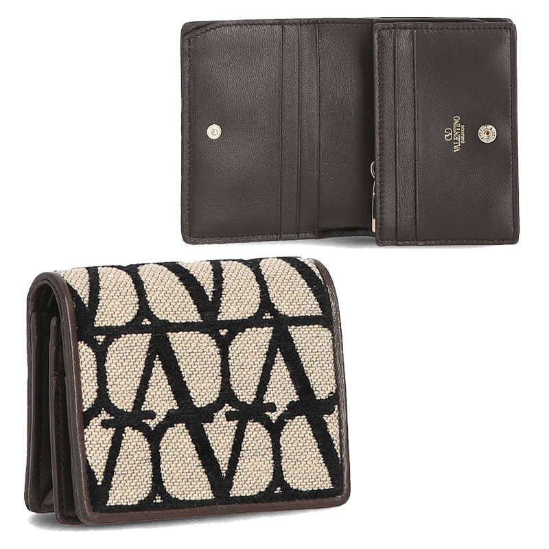 HE&SHE [送料無料] VALENTINO★バレンチノ Vロゴ2つ折り財布 V LOGO BIFOLD WALLET メンズ レディース ユニセックス 財布 レザー財布 カード入れ スモール 3W2P0Y73 CNN 6ZN｜HE＆SHE