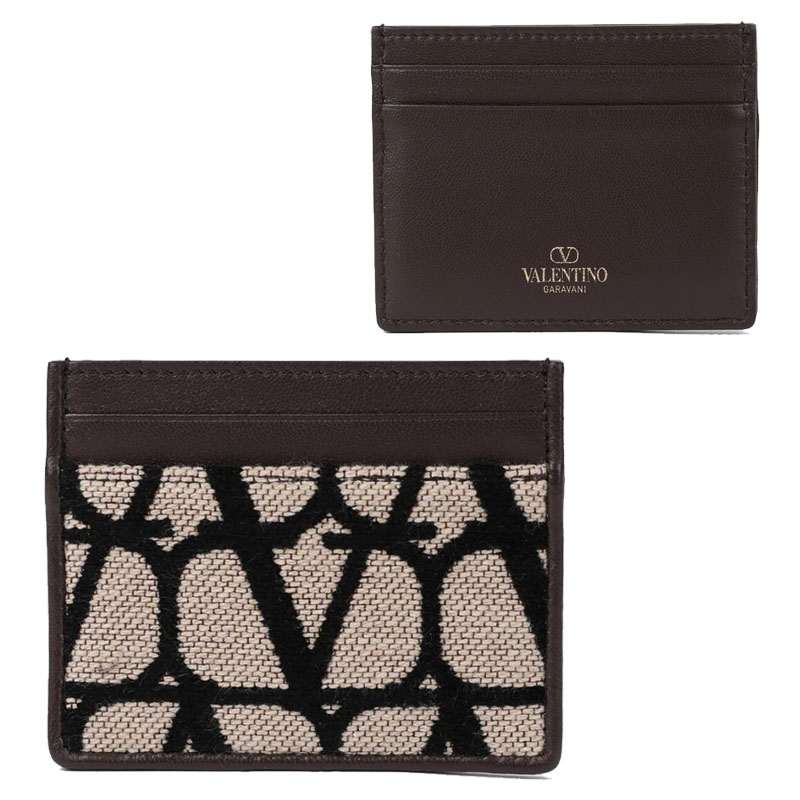 HE&SHE [送料無料] VALENTINO★ バレンチノ ICONOGRAPH CARD CASE イコノグラフカードケース カードホルダー レザー財布 カード入れ スモール 3W2P0Z41 CNN 6ZN