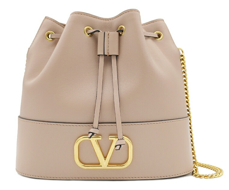 HE&SHE [送料無料] VALENTINO★ バレンチノ V LOGO CHAIN BUCKET BAG Vロゴチェーンバケットバッグ レディース 女性 女子 クロスバッグ ミニバッグ 4W2P0T83 HPF GF9｜HE＆SHE