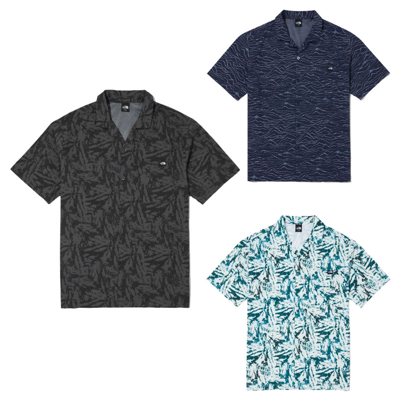 HE\u0026SHE [貨物輸送無料] 北の方人間の顔 THE NORTH FACE KOREA 24SS メンズサンセットクルーズ半袖プルオーバー M\u0027S SUNSET CRUISE S/S SHIRTS 長袖 スポーティ 表どおり 心地好い プルオーバー 韓国 NH8SQ14