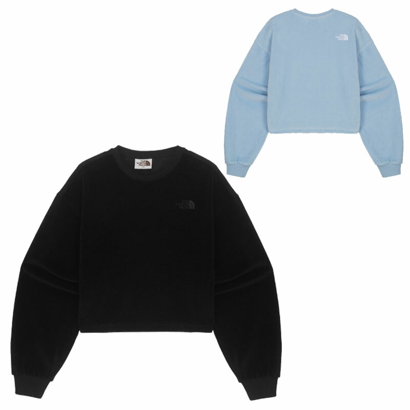 HE&SHE [送料無料] ノースフェイス THE NORTH FACE KOREA 24SS ウーマベルアトレーナー W'S VELOUR SWEATSHIRTS レディース 長袖 スウェットシャツ スポーティ ストリート カジュアル 韓国 NM5MQ80｜HE＆SHE