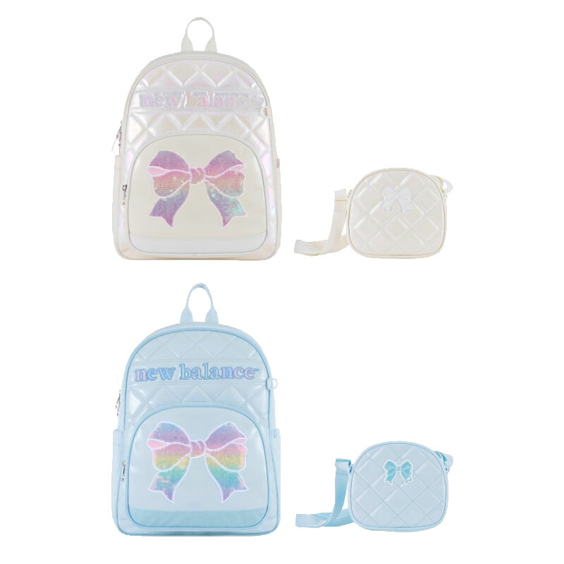 NEW BALANCE 【正規品】 ニューバランス 韓国 KOREA 25SS リボンウィングバックパックセット RIBBON WING BACKPACK SET 子供 通学カバン 通園カバン 新学期バッグ 小学生 リュック スクールバッグ バックパック 男の子 女の子 HE&SHE [送料無料] NK8AFS104G 2カラー｜HE＆SHE