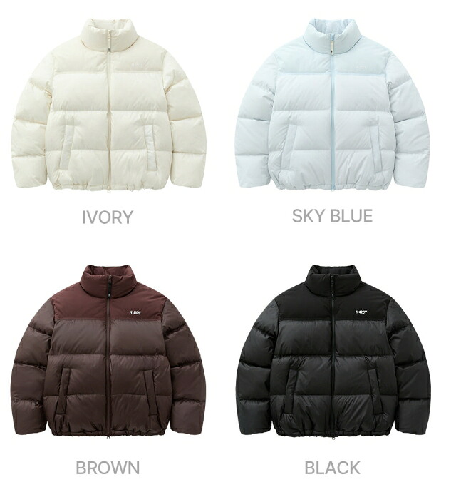 NERDY ノルディ 【正規品】 25FW クラシックエッセンシャルダウンジャケット CLASSIC ESSENTIAL DOWN JACKET ユニセックス メンズ レディース 韓国ブランド 韓国ファッション 新品 スポーティ カジュアル ストリート ペアルック カップルルック HE&SHE [送料無料]