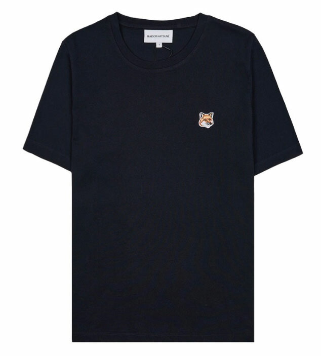 楽天市場】メゾンキツネ ゲーム Tシャツ 紺色 ネイビー