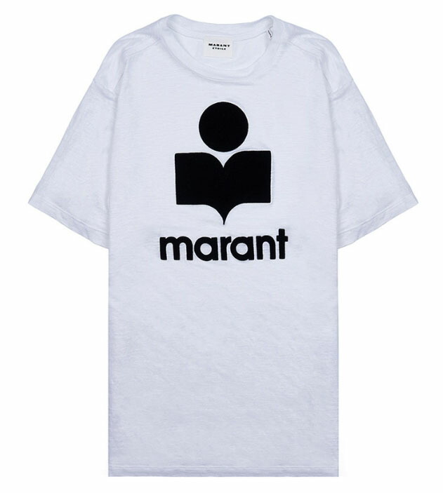 ISABEL MARANT イサベルマラン W'S JOHEL LOGO S/S T-SHIRT ウーマンジョエルロゴ半袖Tシャツ カジュアル クラシック レディース 女性 女子 HE&SHE [送料無料] TS0001FB A1N09E 20WH 108541
