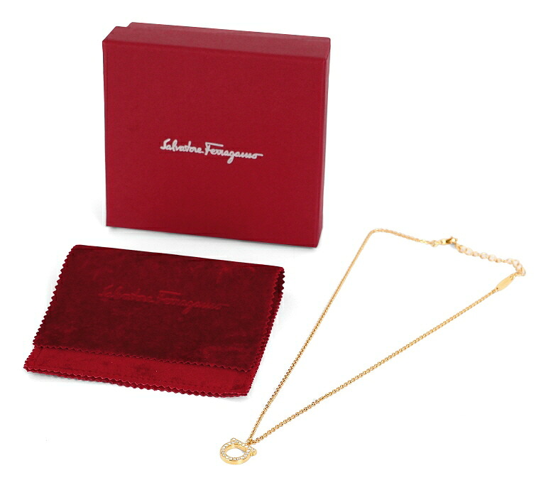 SALVATORE FERRAGAMO サルヴァトーレ・フェラガモ GANCHINI CRYSTAL LARGE NECKLACE ガンチニクリスタルラージネックレス HE&SHE [送料無料] レディース 女性 女子 76 0132 0696656