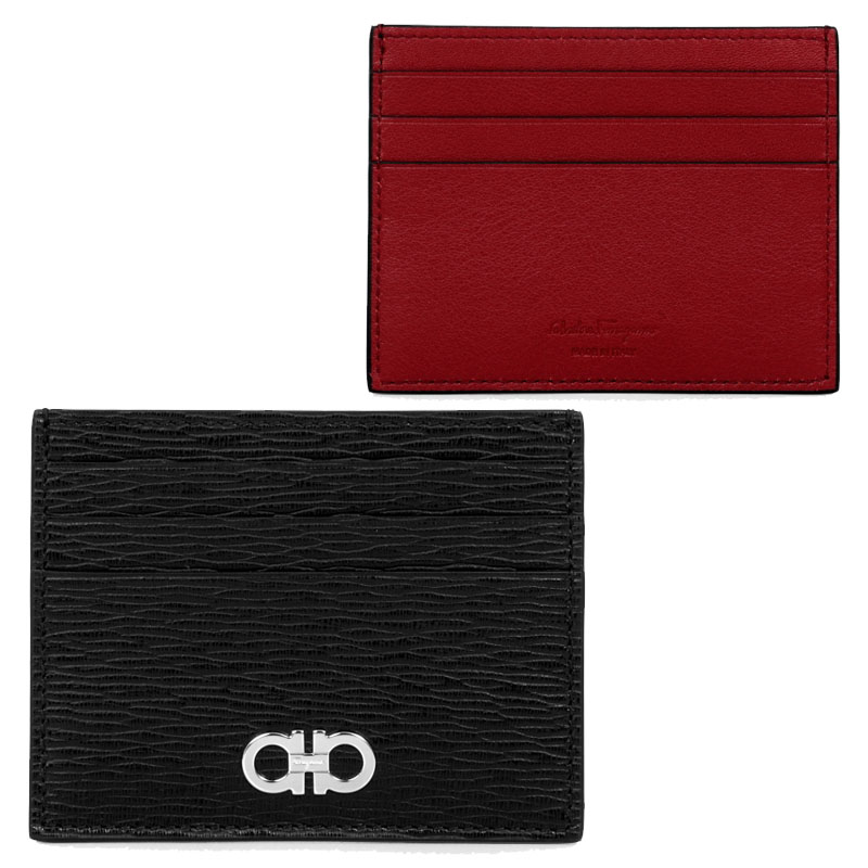 SALVATORE FERRAGAMO サルヴァトーレ・フェラガモ GANCHINI CARD CASE ガンチーニカードケース 名刺入れ HE&SHE [送料無料] レディース 女性 女子 66 A302 0698914