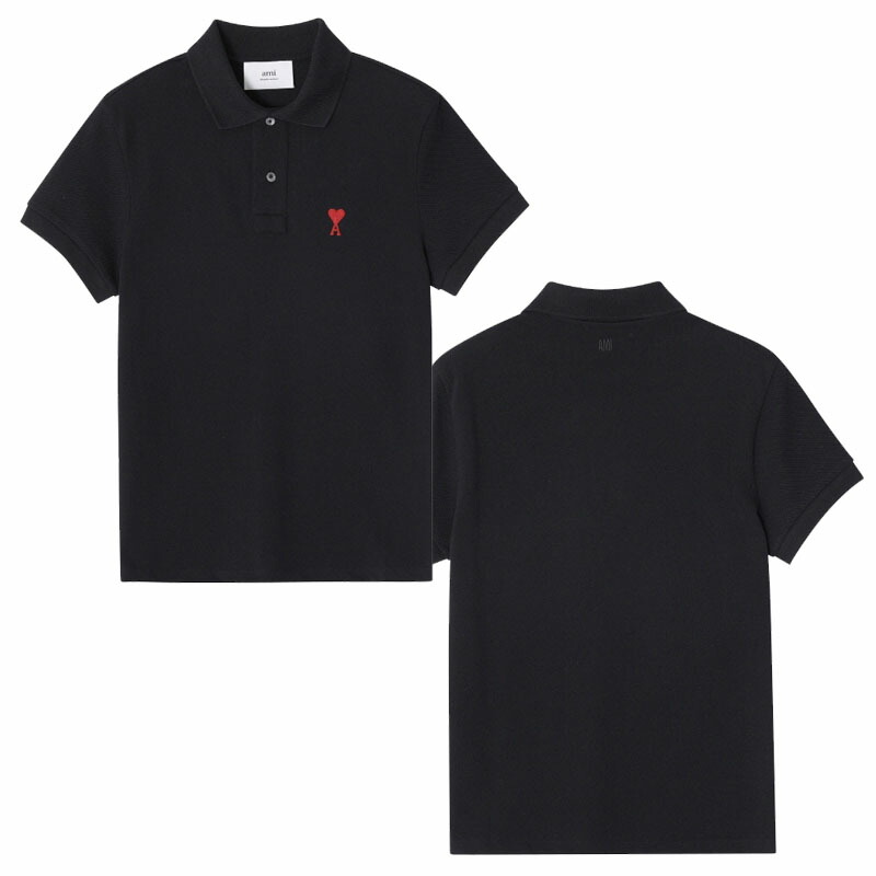 楽天市場】Ami Paris アミパリス ロゴ入り コットンポロシャツ M