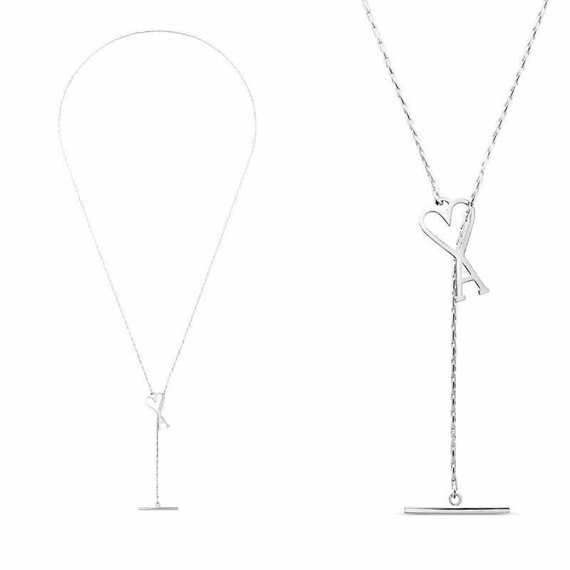 AMI PARIS アミパリス スモールハートロゴチェーンネックレス HEAR LOGO CHAIN NECKLACE ユニセックス メンズ レディース カジュアル クラシック プレゼント ペンダント HE&SHE [送料無料] UJW916 361 900