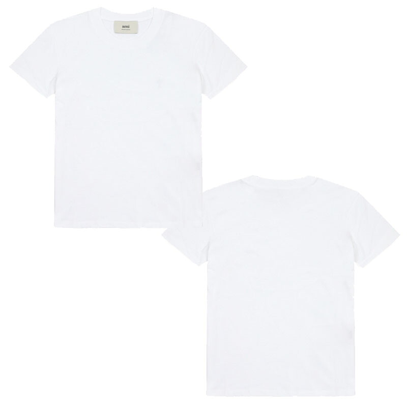 AMI PARIS アミパリス トナルハートロゴ半袖T-シャツ TONAL SMALL HEART LOGO S/S T-SHIRT ユニセックス メンズ レディース 男女兼用 カジュアル クラシック プレゼント HE&SHE [送料無料] BFUTS003 724 100｜HE＆SHE