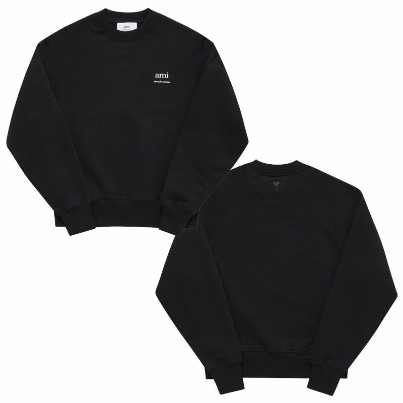 AMI PARIS アミパリス マティウシーロゴ長袖スウェットシャツ MATTIUSSI LOGO SWEATSHRITS ユニセックス メンズ レディース 男女兼用 カジュアル クラシック プレゼント トレーナー HE&SHE [送料無料] USW024 747 001