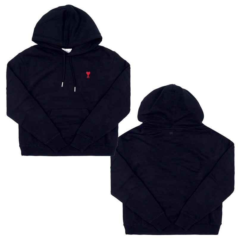 AMI PARIS アミパリス スモールハートロゴパーカー SMALL HEART LOGO HOODIE ユニセックス メンズ レディース 男女兼用 カジュアル クラシック プレゼント フーディ フード HE&SHE [送料無料] BFUSW235 730 430｜HE＆SHE