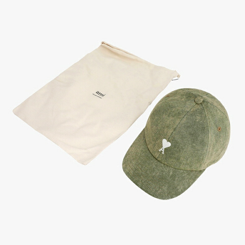 デニム風ハート刺繍キャップ AMI PARIS ami - 新品 AMI PARIS アミ