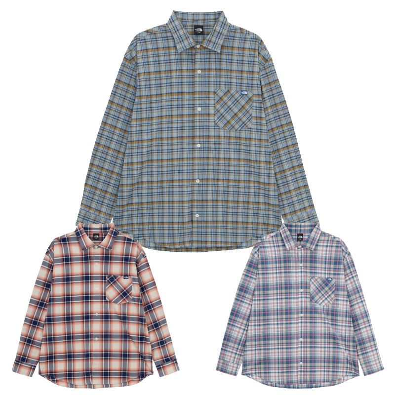 ノースフェイス THE NORTH FACE KOREA 【正規品】 25SS メンズプリッドシャツ M&rsquo;S PLID SHIRTS 男性 男子 ストリート カジュアル チェックシャツ 長袖シャツ 韓国 HE&SHE [送料無料] NH8LR02｜HE＆SHE