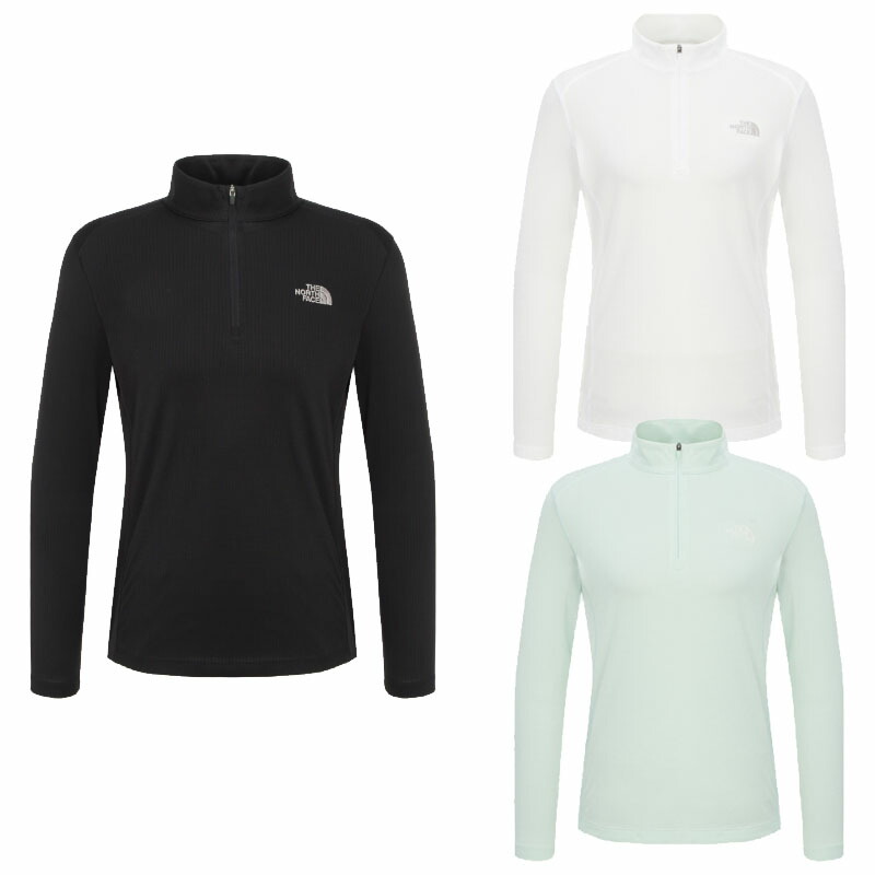 北の方人間の顔 THE NORTH FACE KOREA 【置き目品】 25SS ウーマンビスティ長袖ジッププルオーバー W\u0027S BISTI L/S ZIP TEEレディース お上さん うしろ帯 表どおり 心地よい 調教師 韓国 HE\u0026SHE [貨物輸送無料] NT7LR32