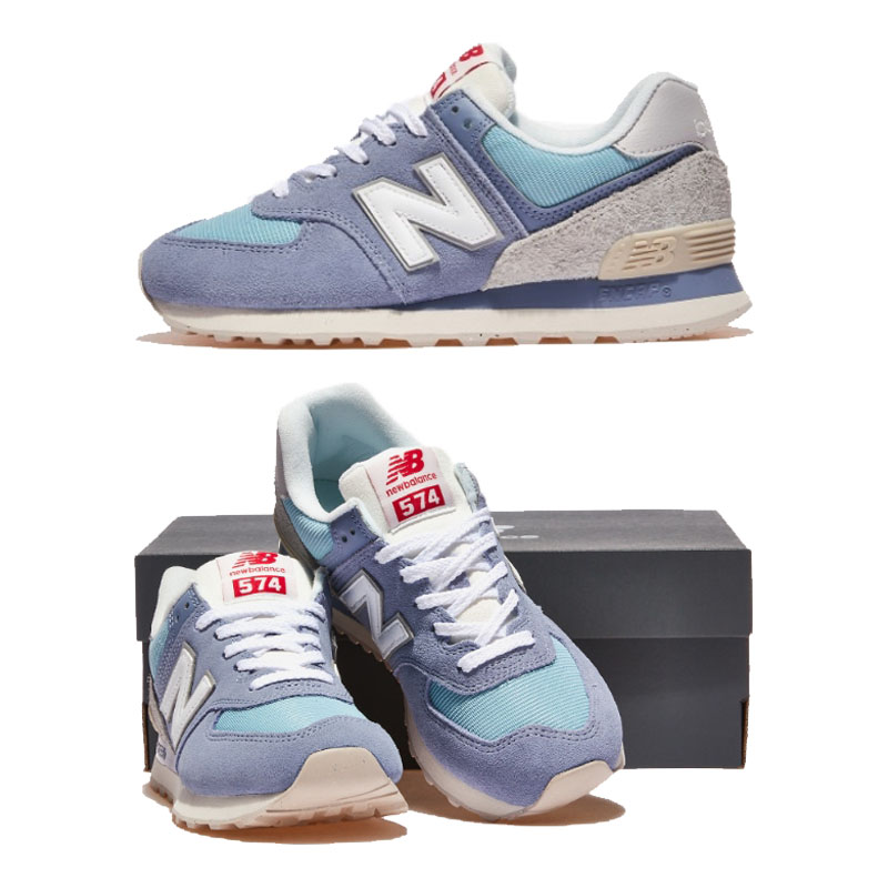 NEW BALANCE 【正規品】 ニューバランス 韓国 KOREA HE&SHE [送料無料] ユニセックス メンズ レディース スニーカー ランニング靴 カジュアル靴 ストリート 運動靴 プラットフォームスニーカー ボックスあり スポーツ靴 デイリー靴 ペア靴 カップル靴お勧め 大人 U574BLG