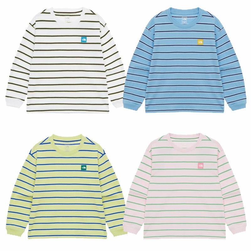 北の方人間の顔 THE NORTH FACE KOREA 【決まり品】 25SS キッズグレンストライプ長袖ティーシャツ K\u0027S GLEN STRIPE L/S R/TEE 御坊っちゃん 御嬢さん 男女兼用  ユニ一発やる 表どおり 心地よい 長袖 韓国 HE\u0026SHE [貨物輸送無料] NT7TR04 SKY BLUE - NT7TR04T-WHITE - NT7TR04S-PASTEL PINK - NT7TR04V