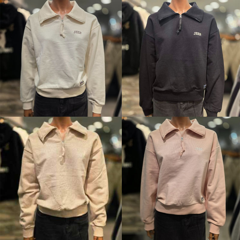 ジープ JEEP ウーマンショート丈アノラックトレーナー W'S SHORT LENGTH ANORAK SWEATSHIRTS レディース 女性 女子 カジュアル トップス スウェットシャツ HE&SHE [送料無料] JQ5TSF801
