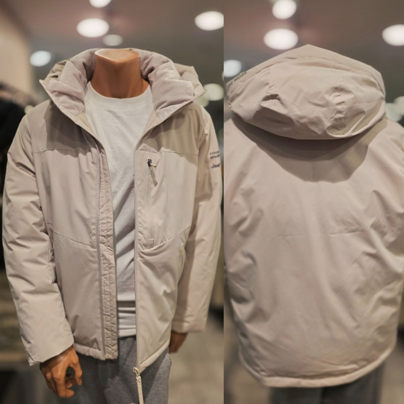 ジープ JEEP フードグースダウンジャンパー HOOD GOOSE DOWN JUMPER ユニセックス メンズ レディース 男女兼用 カジュアル オーバーサイズ ジップアップパーカー フーディ HE&SHE [送料無料] JP4JPU413｜HE＆SHE