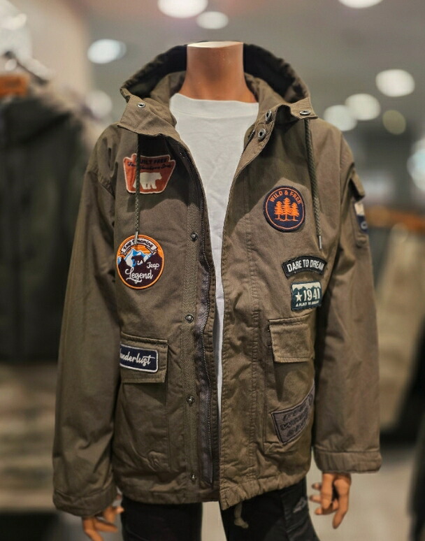 ジープ JEEP ウーマンショートダウンジャケット W'S 3 IN 1 WAPPEN JACKET レディース 女性 女子 カジュアル オーバーサイズ 3WAY 脱着ジャケット HE&SHE [送料無料] JP4JPF130