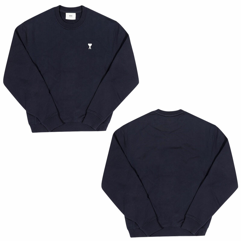 AMI PARIS アミパリス トナルクロシェーハートロゴスウェットシャツ TONAL CROCHER HEART LOGO SWEATSHIRT ユニセックス メンズ レディース 男女兼用 カジュアル クラシック プレゼント トレーナー HE&SHE [送料無料] HSW060 730 430