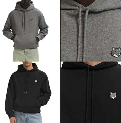 MAISON KITSUNE GRAY FOX HEAD HOODIE メゾンキツネ グレーフォックスヘッドパーカー フーディ フード カジュアル クラシック ユニセックス メンズパーカーレディース HE&SHE [送料無料] PM00703KM0341 17,907円