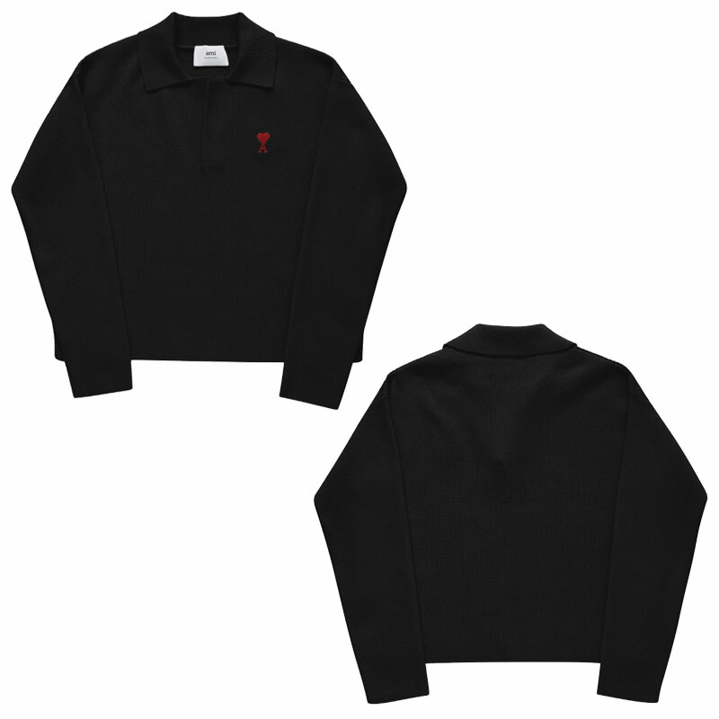 楽天市場】AMI PARIS アミ パリス ポロ ニット セーター Polo Long