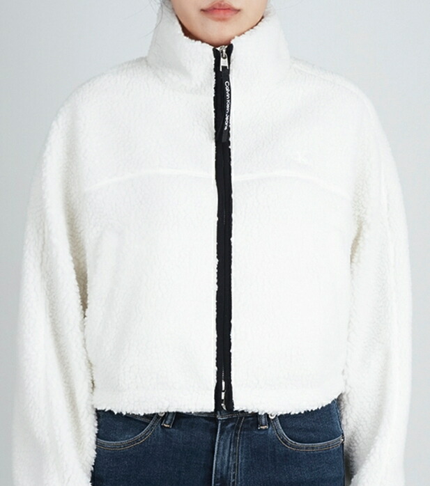 Calvin Klein Performance カルバンクラインパフォーマンス 【正規品】 ウーマンクロップセルパフリースジャケット W'S CROP SHERPA FLEECE JACKET レディース 女性 女子 アウトドア アウター カジュアル HE&SHE [送料無料] J222852