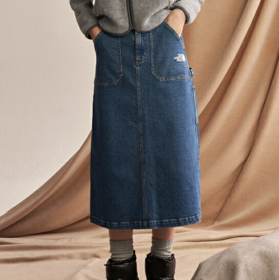 北の方人間の顔 THE NORTH FACE KOREA 【置き目品】 25FW ウーマンブルーリッジスカート W\u0027S BLUERIDGE SKIRT レディース 成人女性 成人女性  心地好い ジーンズスコート 北の方人間の顔コリア 韓国 HE\u0026SHE [貨物輸送無料]  NK6NR54