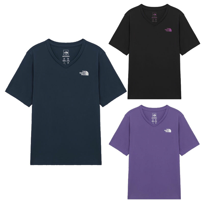 ノースフェイス THE NORTH FACE KOREA 【正規品】 25FW ウーマンリカバリー半袖VネックTシャツ W'S RECOVERY S/S V-NECK TEE レディース 女性 女子 ストリート カジュアル 半袖Tシャツ 韓国 HE&SHE [送料無料] NT7UR50