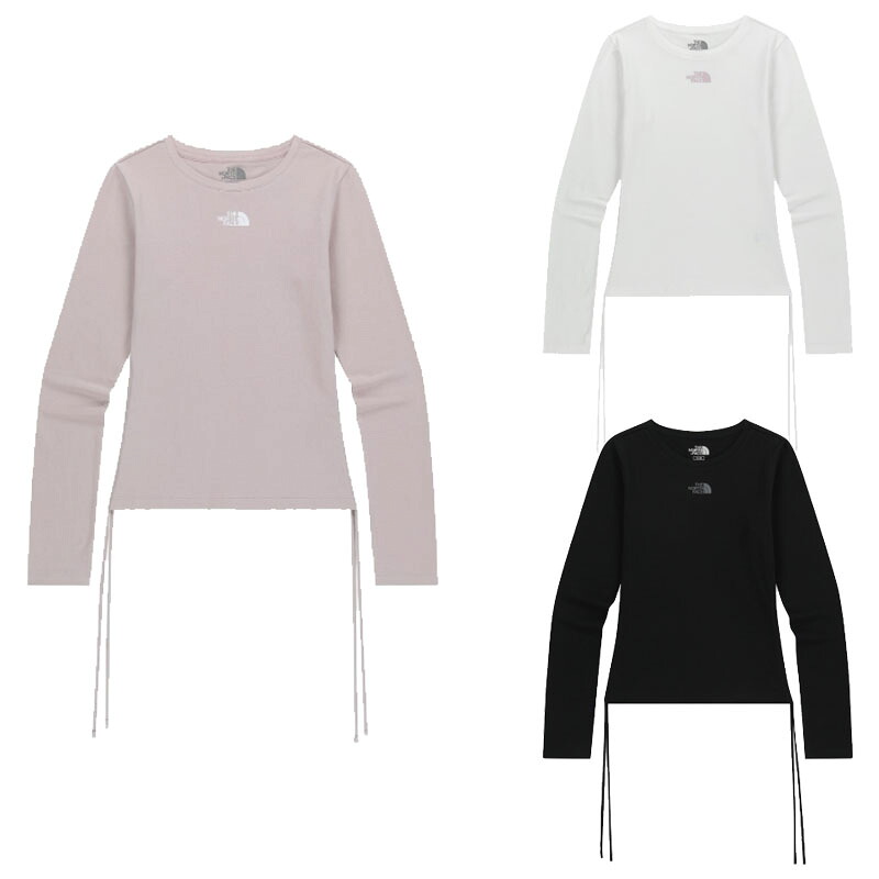 ノースフェイス THE NORTH FACE KOREA 【正規品】 25FW ウーマンシャーリング長袖ラウンドTシャツ W'S SHIRRING L/S R/TEE レディース 女性 女子 ストリート カジュアル カットソー WHITE LABEL ホワイトレーベル 韓国 HE&SHE [送料無料] NT7TR80