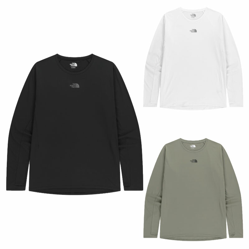 北の方人間の顔 THE NORTH FACE KOREA 【決まり品】 25FW 踏み板膨れ上がる長袖ラウンドティーシャツ STEPUP L/S R/TEE ユニ一発やる メンズ レディース 表どおり 心地よい カットソー WHITE LABEL 白いこと付け札 韓国 HE\u0026SHE [貨物輸送無料] NT7TR55 WHITE - NT7TR55K-LIGHT KHAKI - NT7TR55L-BLACK - NT7TR55J