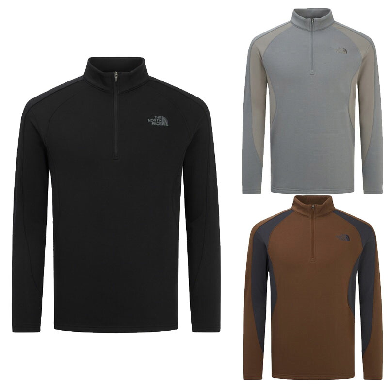 ノースフェイス THE NORTH FACE KOREA 【正規品】 25FW メンズアンディノ長袖ジップTシャツ M'S ANDINO L/S ZIP TEE 男性 男子 カジュアル カットソー トレーニング 機能性 韓国 ノースフェイスコリア HE&SHE [送料無料] NT7LR52