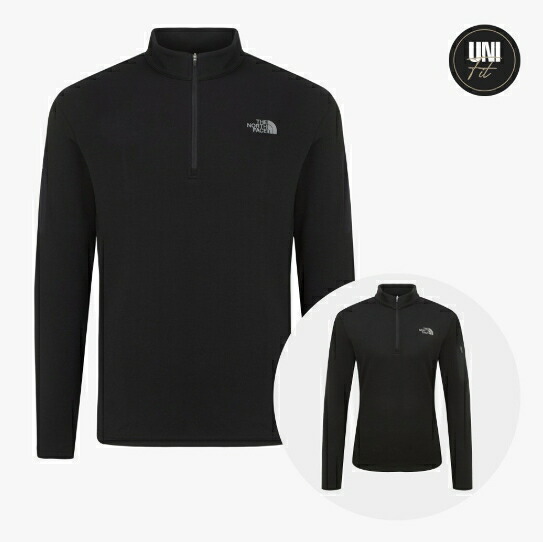 ノースフェイス THE NORTH FACE KOREA 【正規品】 25FW バソディノ長袖ジップTシャツ BASODINO L/S ZIP TEE ユニセックス メンズ レディース 男女兼用 カジュアル カットソー トレーニング 機能性 韓国 ノースフェイスコリア HE&SHE [送料無料] NT7LR50｜HE＆SHE