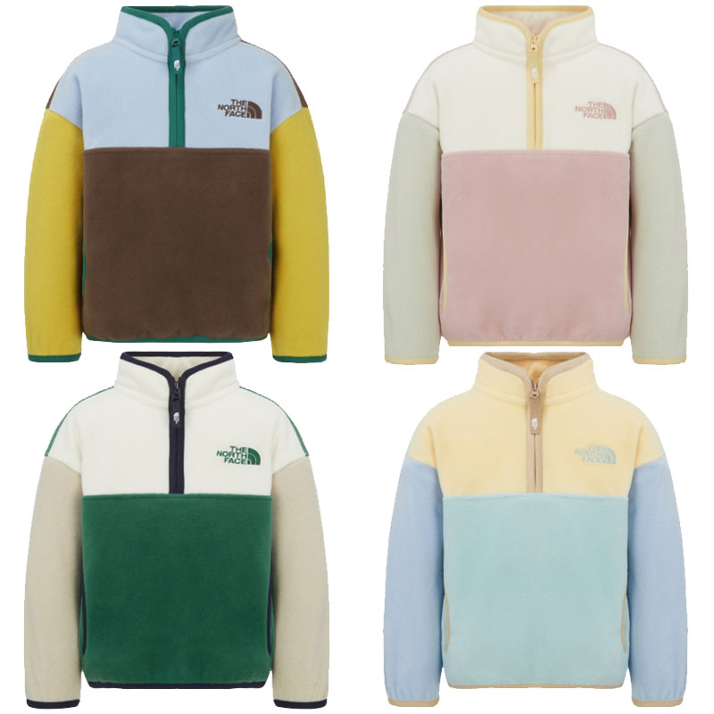 北の方人間の顔 THE NORTH FACE KOREA 【置き目品】 25FW キッズキャンプアウトスウェットシャツ K\u0027S CAMPOUT ANORAK 御坊っちゃん うしろ帯 赤ちゃん キッズ 心地好い フリース ノースフェースキッズ パーカ 韓国  HE\u0026SHE [貨物輸送無料] NT7LR56